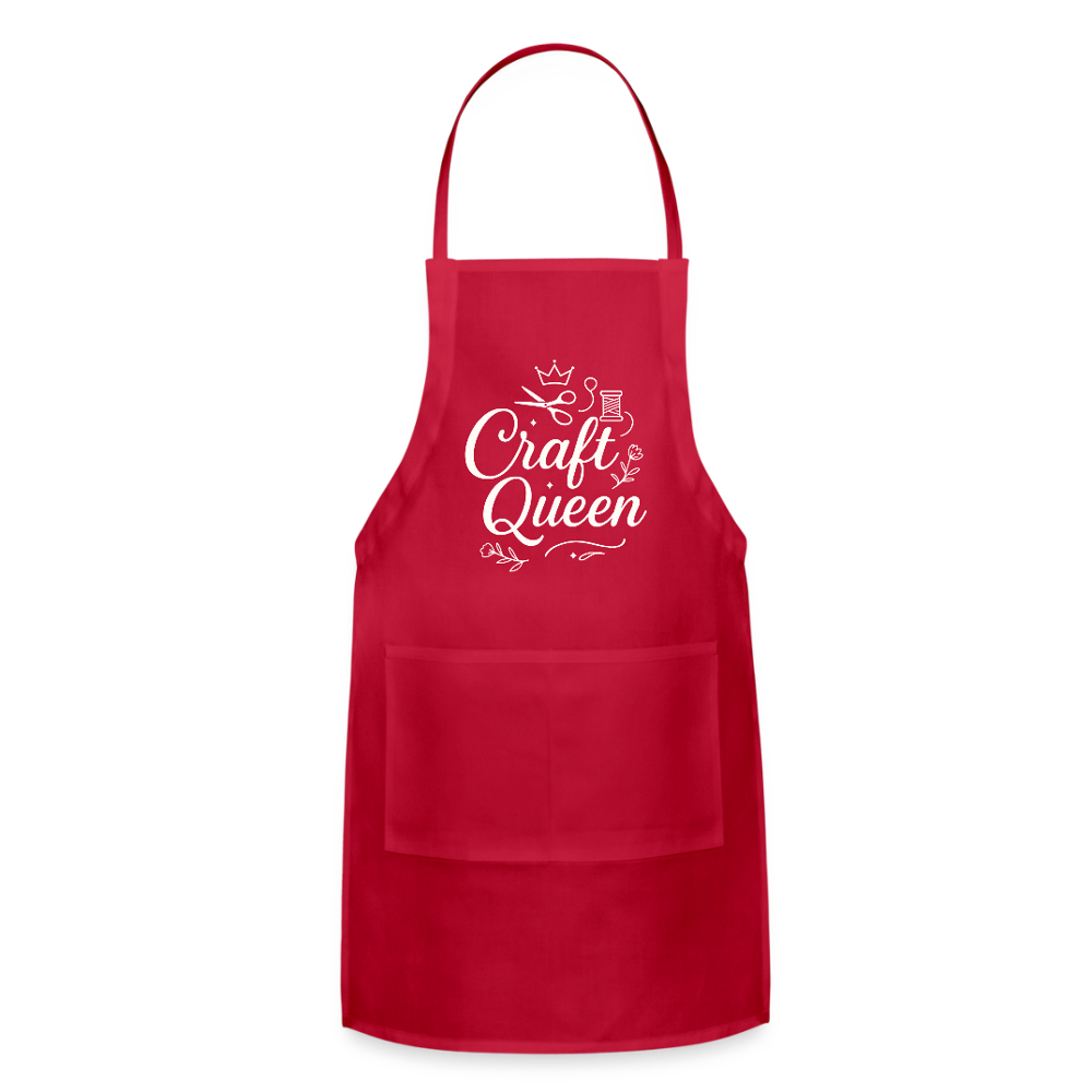 Craft Queen Apron - red