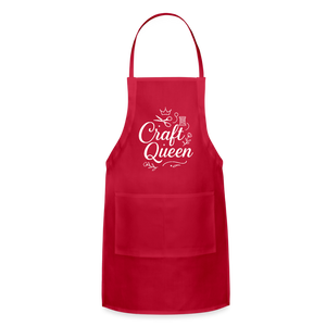 Craft Queen Apron - red