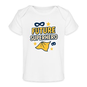 Future Superhero Baby Tee - white