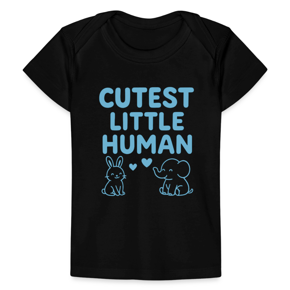 Cutest Little Human Baby Tee - black