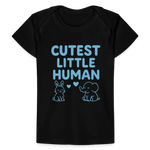 Cutest Little Human Baby Tee - black