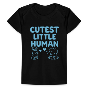 Cutest Little Human Baby Tee - black