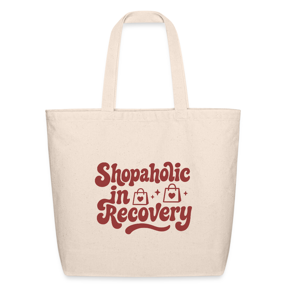Shopaholic in Recovery Tote Bag - natural