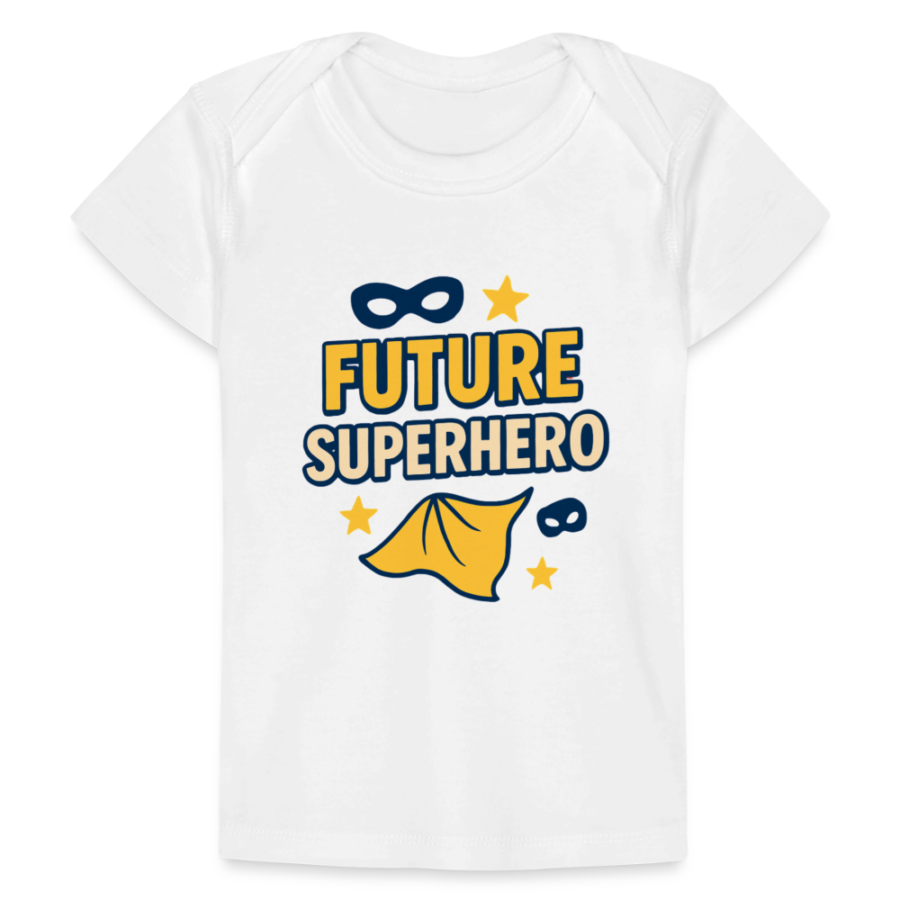 Future Superhero Baby Tee - white
