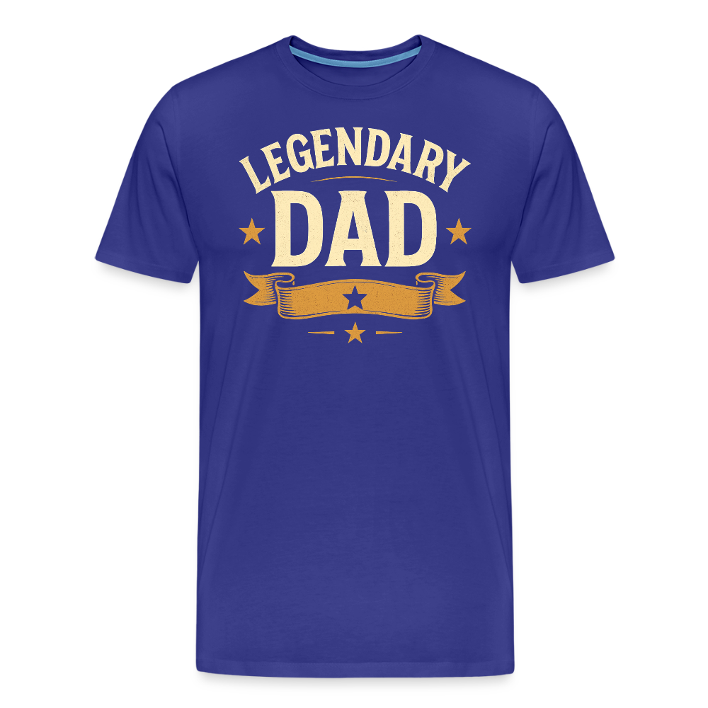Legendary Dad T-shirt - Vintage Father's Day Gift, Best Dad Shirt - royal blue