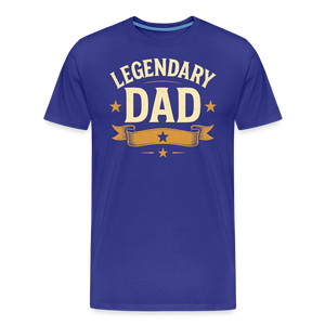 Legendary Dad T-shirt - Vintage Father's Day Gift, Best Dad Shirt - royal blue