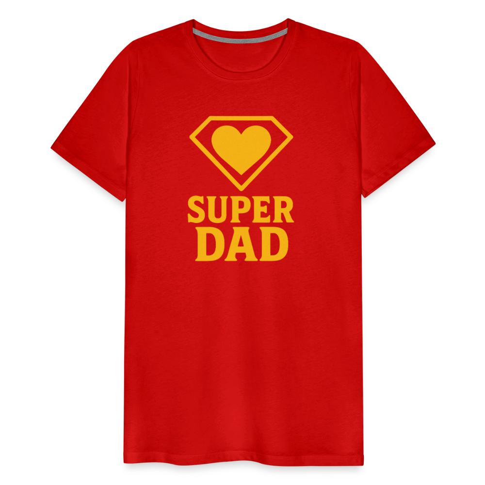 Super Dad T-shirt - Father's Day Gift, Superhero Dad Shirt - red