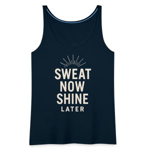 Sweat Now, Shine Later Tank Top - deep navy