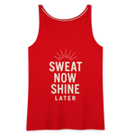 Sweat Now, Shine Later Tank Top - red