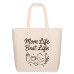 Mom Life, Best Life Tote Bag - natural