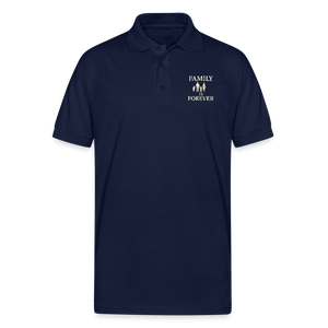 Family is Forever Polo T-shirt - navy