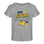 Future Superhero Baby Tee - heather grey