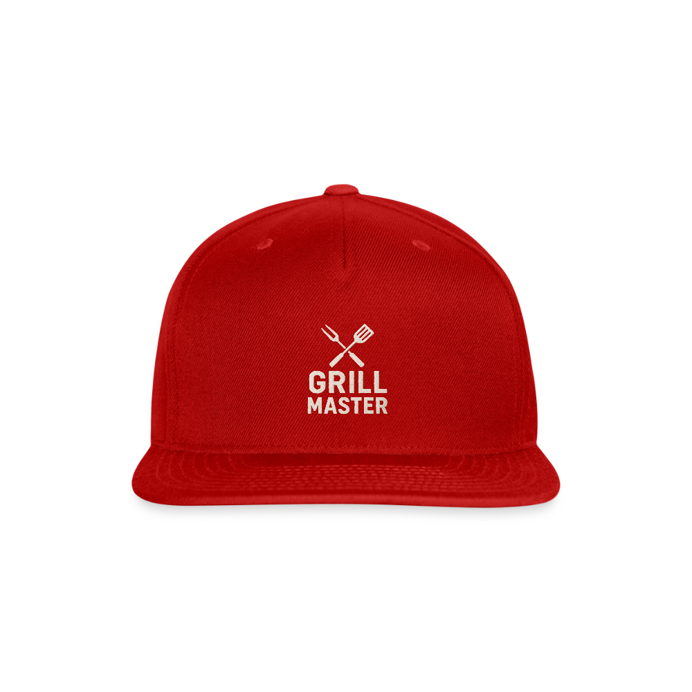 Grill Master Baseball Hat - red