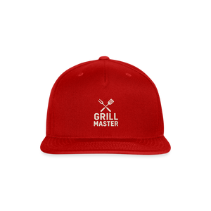 Grill Master Baseball Hat - red