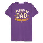 Legendary Dad T-shirt - Vintage Father's Day Gift, Best Dad Shirt - purple