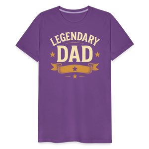 Legendary Dad T-shirt - Vintage Father's Day Gift, Best Dad Shirt - purple