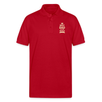 Best Dad in the World Polo T-shirt - red