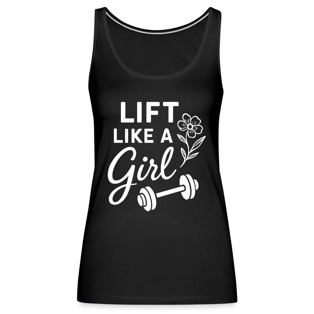 Lift Like a Girl Tank Top - black