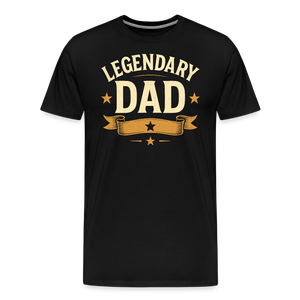 Legendary Dad T-shirt - Vintage Father's Day Gift, Best Dad Shirt - black