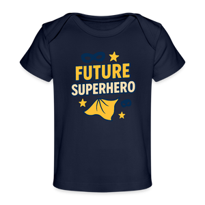Future Superhero Baby Tee - dark navy