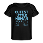 Cutest Little Human Baby Tee - black