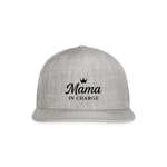 Mama in Charge Baseball Hat - heather gray