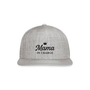 Mama in Charge Baseball Hat - heather gray