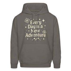 Every Day is a New Adventure Hoodie - asphalt gray