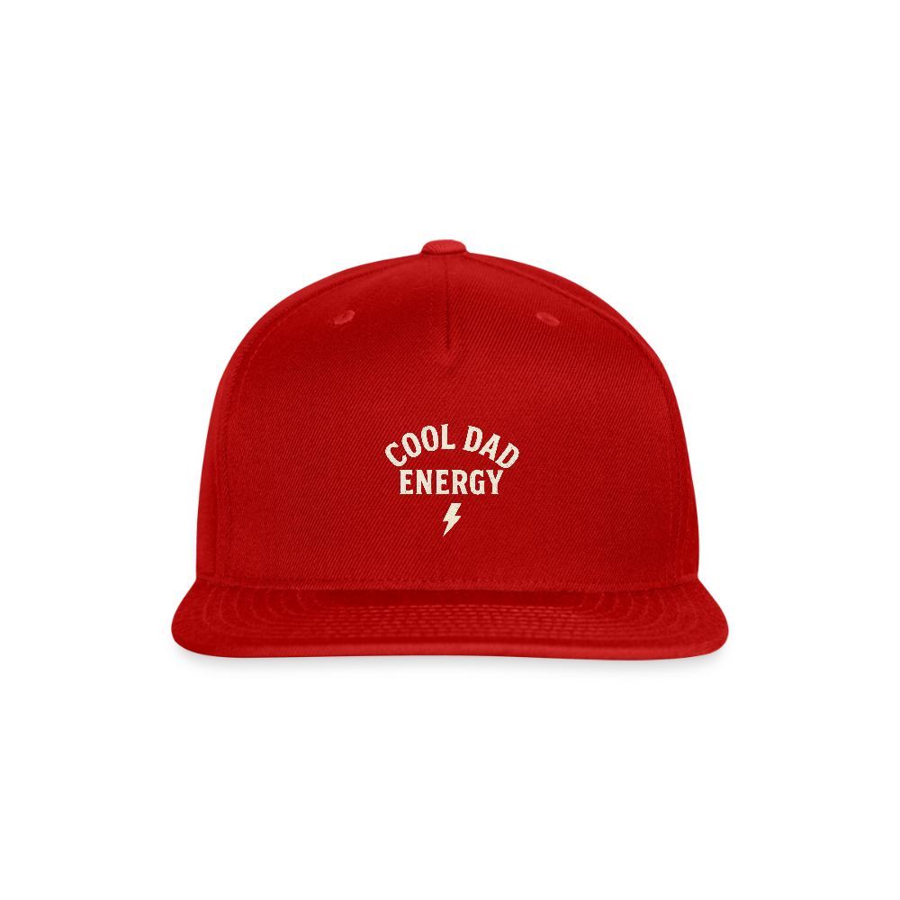 Cool Dad Energy Baseball Hat - red