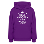 Best Mom in the World Hoodie - Perfect Mother’s Day Gift - purple
