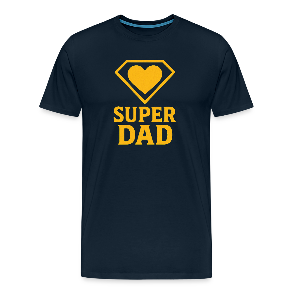 Super Dad T-shirt - Father's Day Gift, Superhero Dad Shirt - deep navy