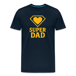 Super Dad T-shirt - Father's Day Gift, Superhero Dad Shirt - deep navy