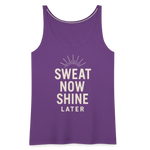 Sweat Now, Shine Later Tank Top - purple