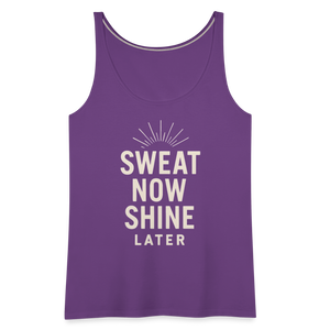 Sweat Now, Shine Later Tank Top - purple