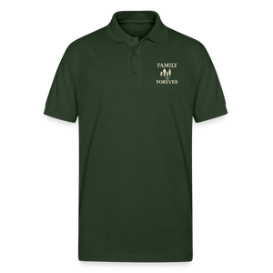 Family is Forever Polo T-shirt - forest green