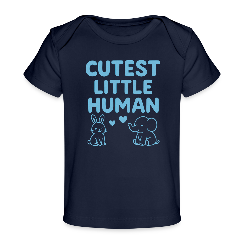 Cutest Little Human Baby Tee - dark navy
