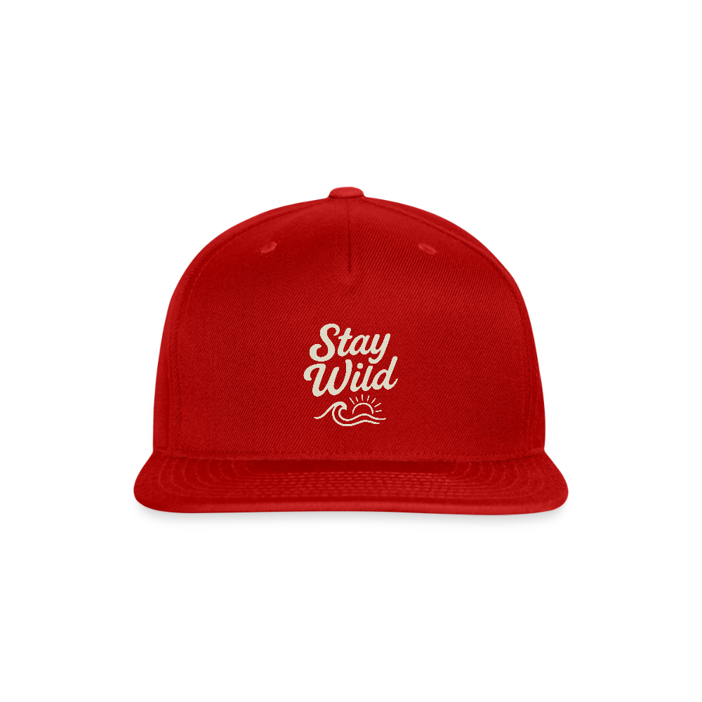 Stay Wild Baseball Hat - red