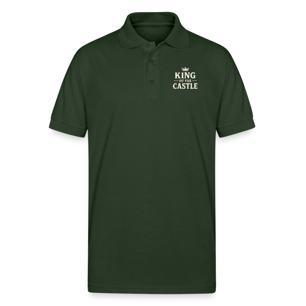 King of the Castle Polo T-shirt - forest green
