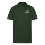 King of the Castle Polo T-shirt - forest green