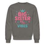 Big Sister Vibes Sweatshirt - asphalt gray