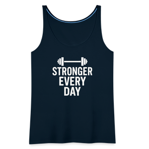 Stronger Every Day Tank Top - deep navy