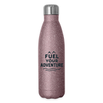 Fuel Your Adventure Bottle - pink glitter