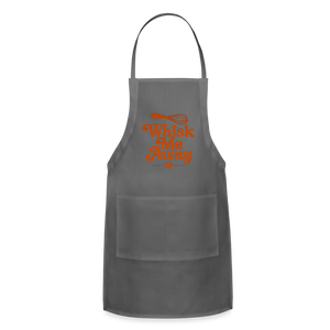 Whisk Me Away Apron - charcoal