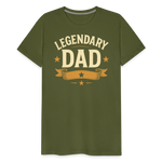 Legendary Dad T-shirt - Vintage Father's Day Gift, Best Dad Shirt - olive green