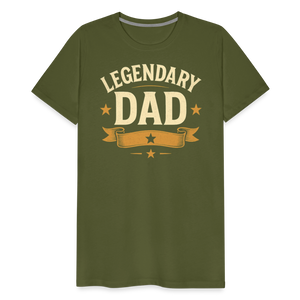 Legendary Dad T-shirt - Vintage Father's Day Gift, Best Dad Shirt - olive green