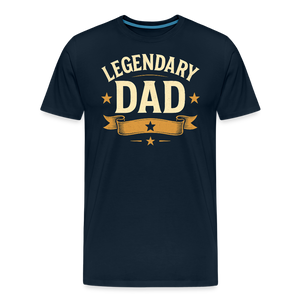 Legendary Dad T-shirt - Vintage Father's Day Gift, Best Dad Shirt - deep navy
