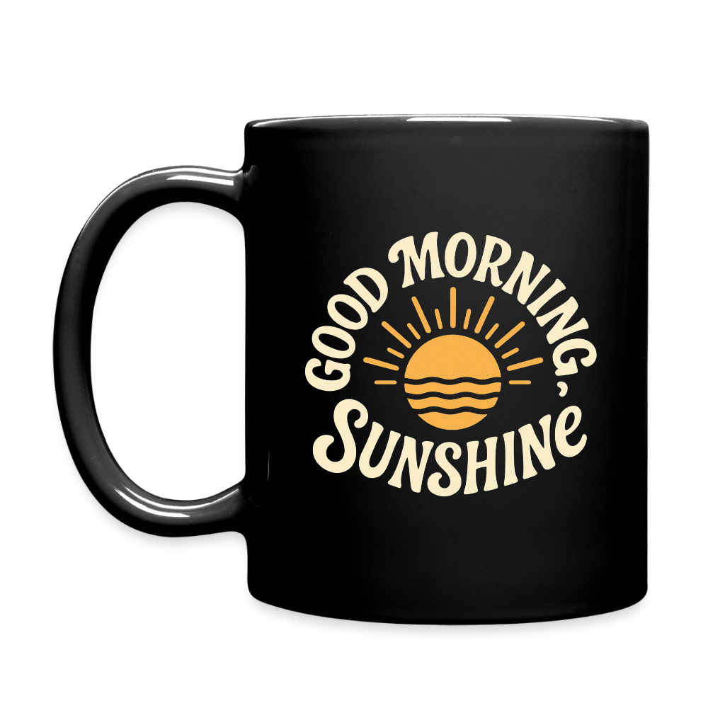 Good Morning, Sunshine Mug - Cheerful, Positive Gift for Start of the Day - black