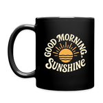 Good Morning, Sunshine Mug - Cheerful, Positive Gift for Start of the Day - black