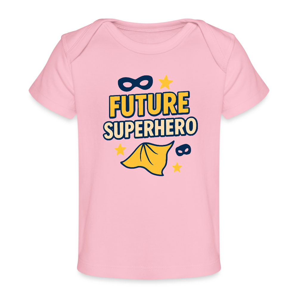 Future Superhero Baby Tee - light pink