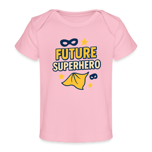 Future Superhero Baby Tee - light pink